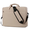 Polyester full airbag shockproof computer bag in Oxford cloth, solid colour, for 14 inch laptop, black or brown option