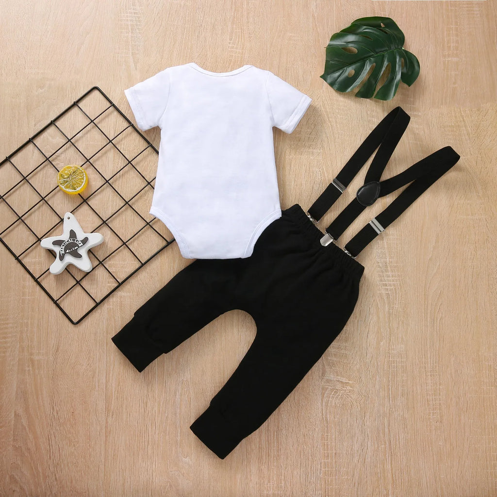 Men's white striped cotton short sleeve blouse and trousers set with removable hood