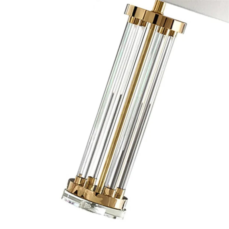 Postmodern crystal column table lamp 77cm high 38cm wide with dimmer switch remote control crystal lampholder