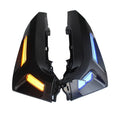 LED turn signal light for Yamaha NMAX155 scooter in blue yellow colour.