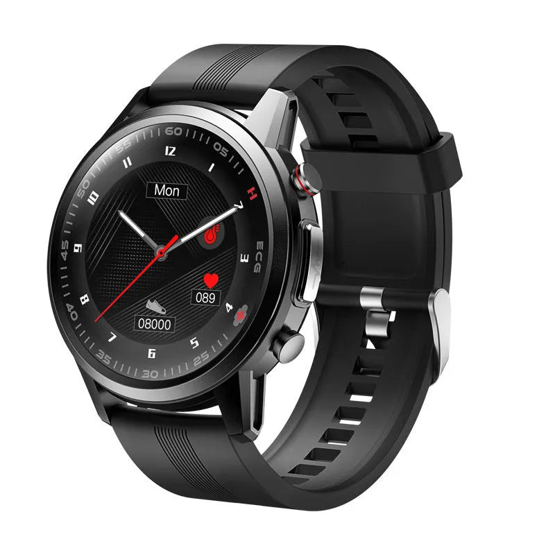 F800 sports smart watch with 1.3 inch touchscreen, TPU wristband, black or silver grey