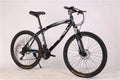 BMW cross country mountain bike with double disc brakes and high carbon steel frame