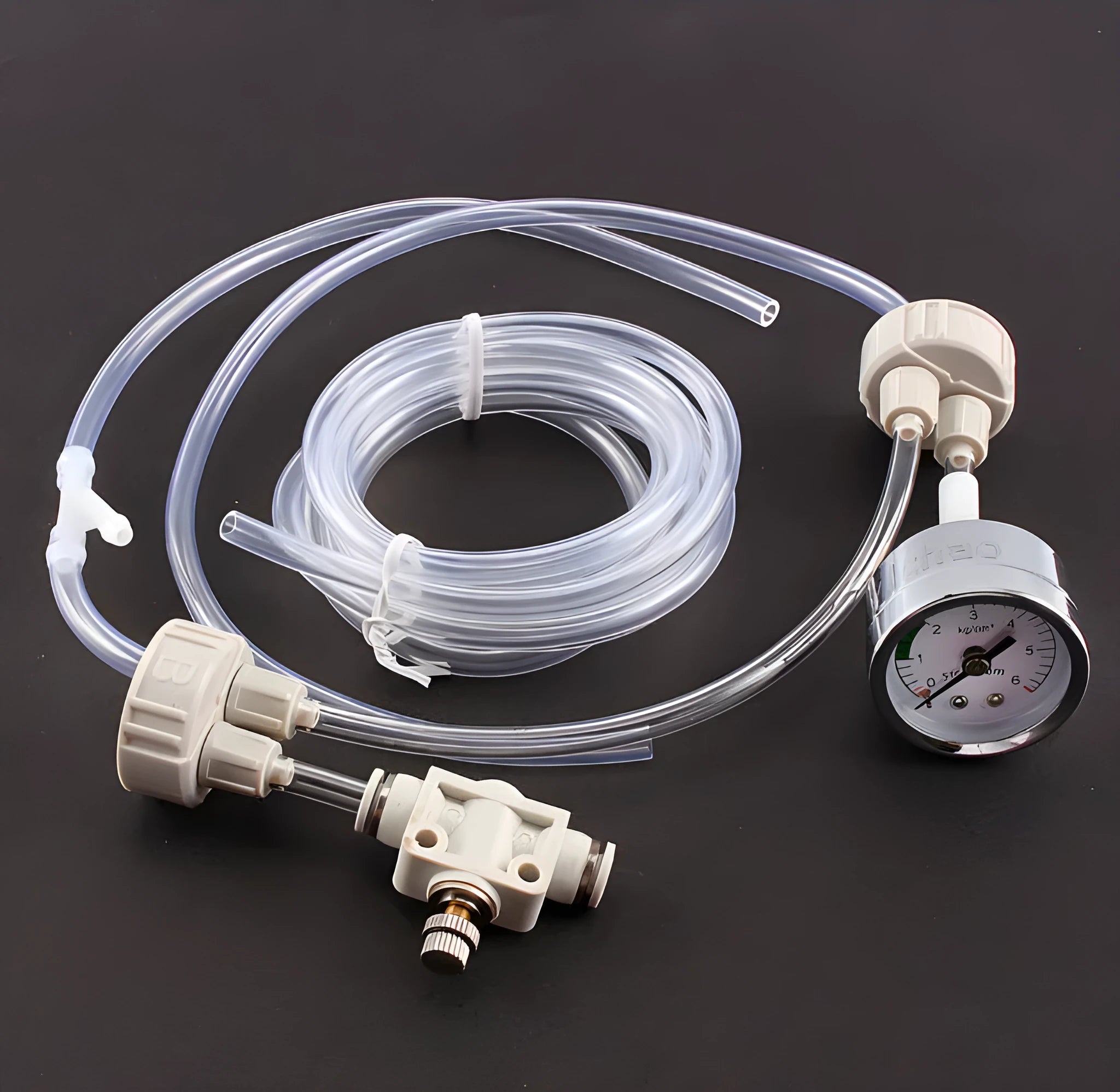New fish tank carbon dioxide generator with needle valve and pressure gauge for aquarium plant use