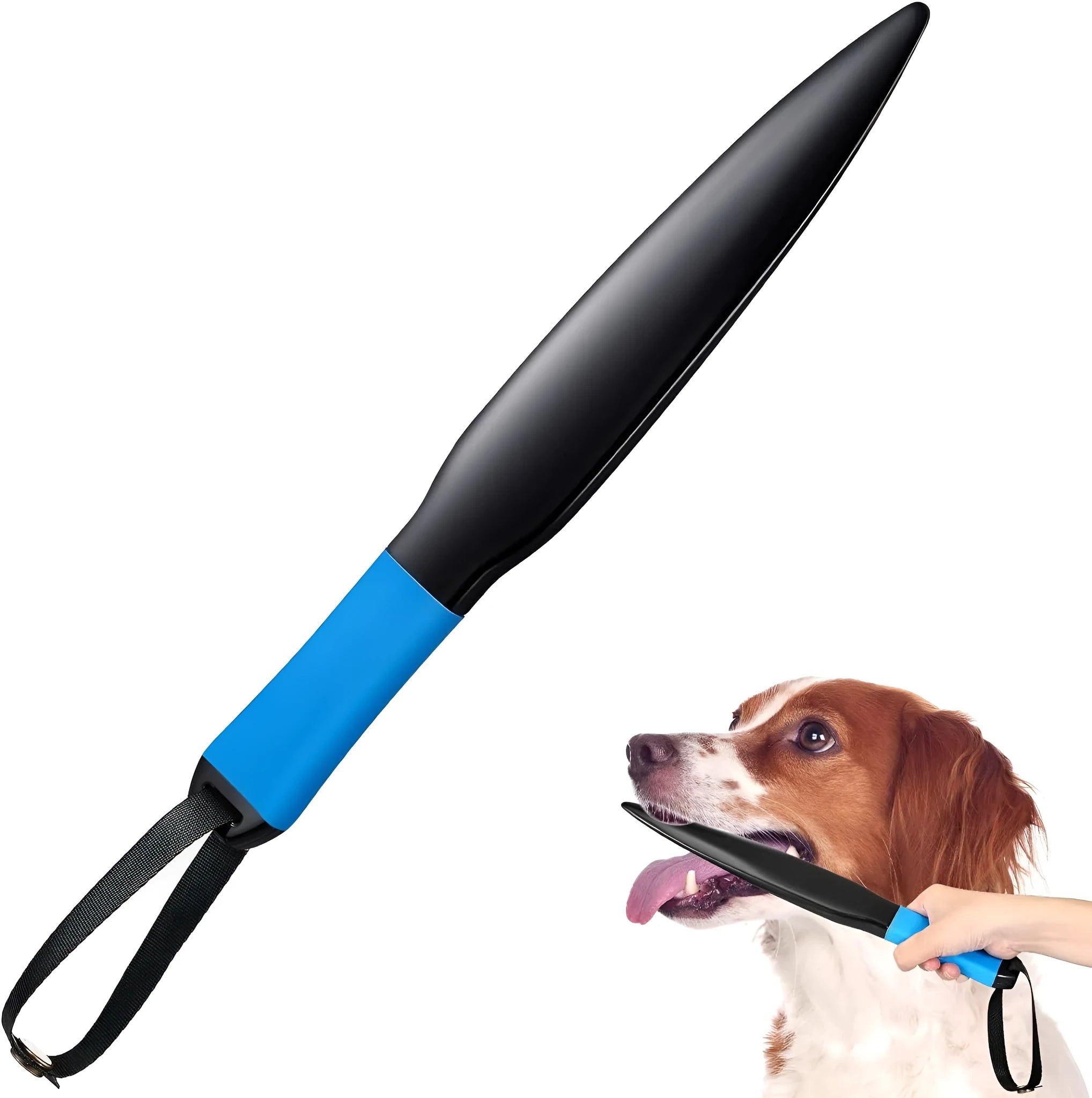 35cm dog training stick with coloured handle for bite training and jaw release