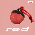 ABS cat teasing ball for self-hi relieving play, 6.8 x 8.1cm, in blue or red, with 200mAh battery