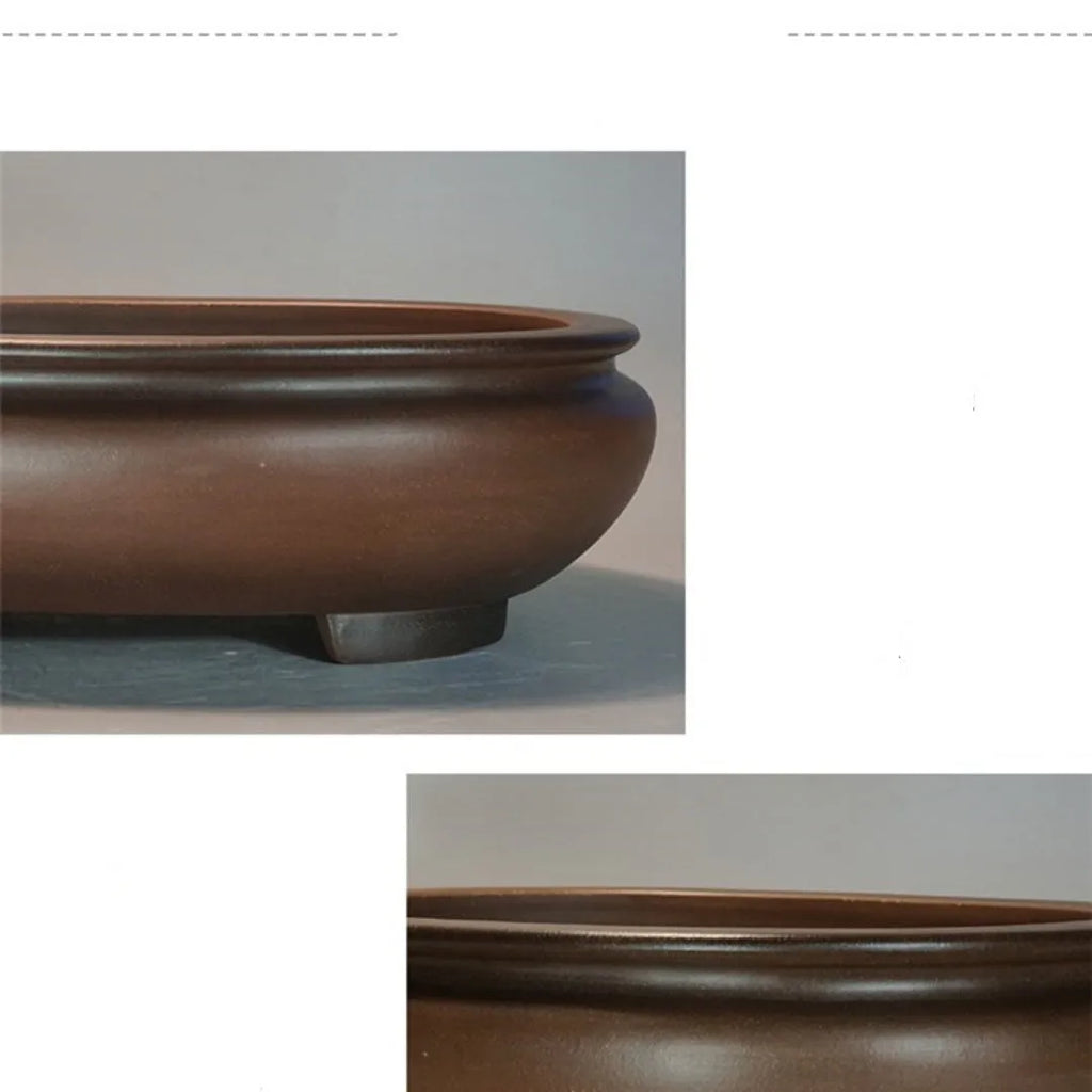 Handmade purple sand desktop flowerpot classical design measuring 58cm wide