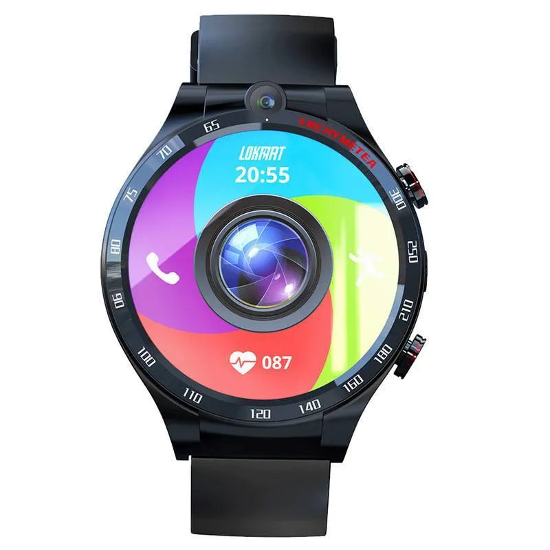 All Netcom Student Phone Smart Watch with 1.6 inch TFT screen and silicone strap showing the front camera