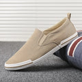 Men's casual canvas sneakers in three colours with vulcanised rubber sole and low-top design