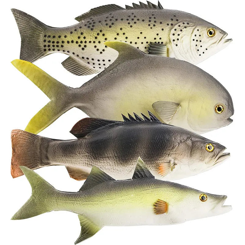 PU simulated fish ocean animal model toys ornaments showing yellow-fin tuna designs