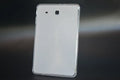 Clear white transparent ultra-thin silicone and TPU tablet protective case showing tablet through clear material