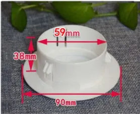 Air conditioning wall hole cover kit with plastic plugs, tuyere covers, and sealing glue for 37-165mm openings