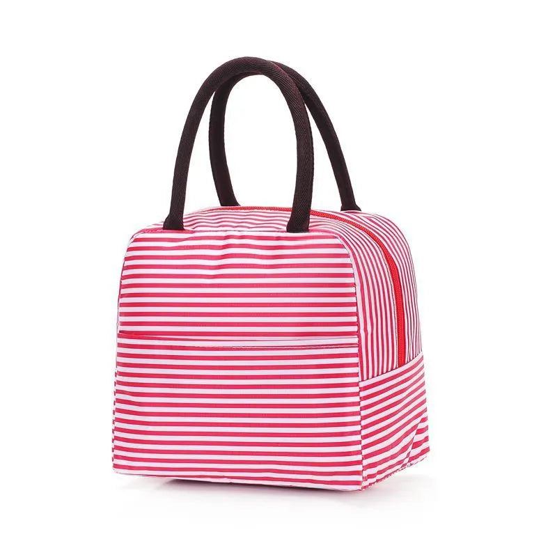Insulated aluminium foil thermal lunch bag in Oxford cloth, shown in sea unicorn colour