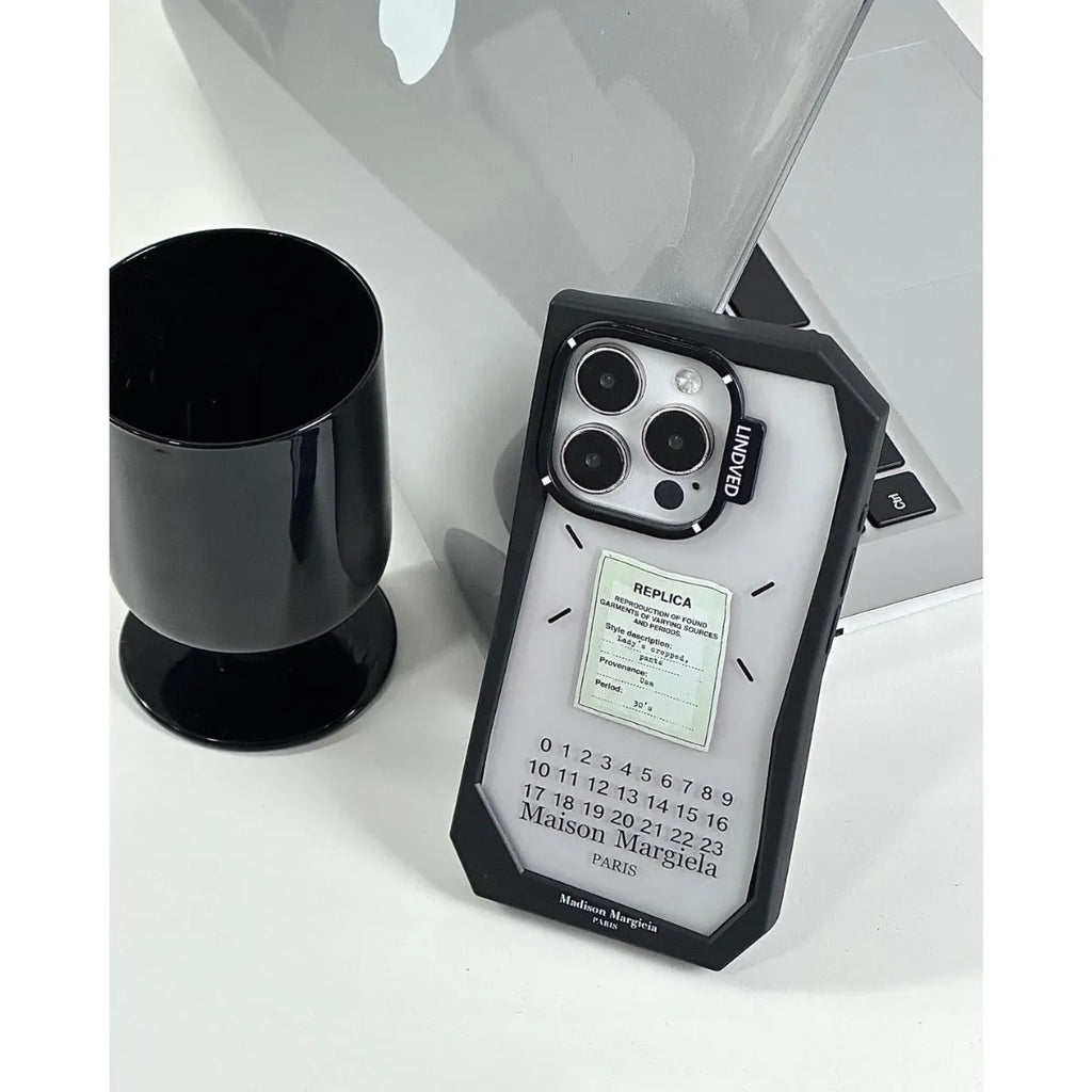 Irregular Cold Wind Digital Label TPU Phone Case for Apple iPhone Shockproof Anti-Fingerprint Protective Shell