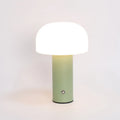 USB table lamp in plastic construction with four colour options: black, green, orange, and white