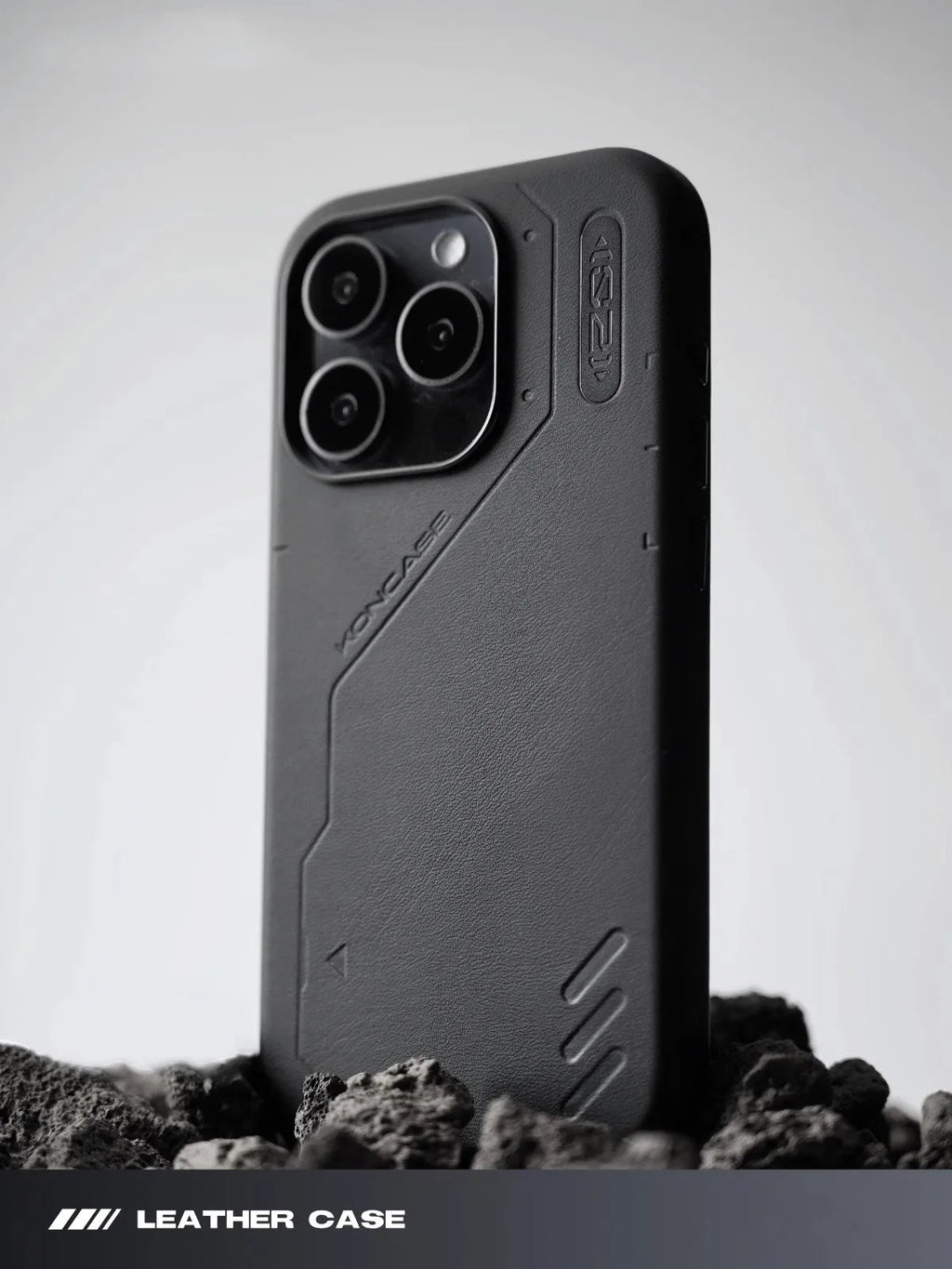 Technology plain leather magnetic phone case for iPhone 14 Pro 14 Pro Max 15 Pro 15 Pro Max with TPU protective shell
