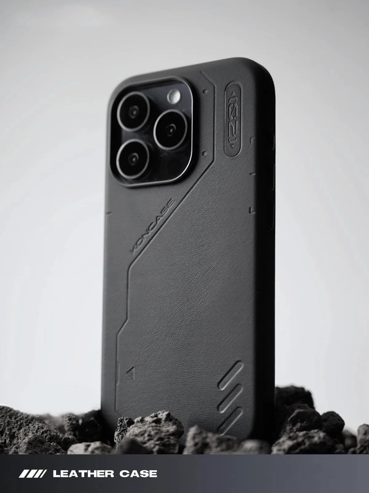 Technology plain leather magnetic phone case for iPhone 14 Pro 14 Pro Max 15 Pro 15 Pro Max with TPU protective shell
