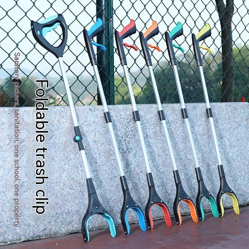 Folding art sewer pliers in multiple colours including blue, green, orange, red, yellow, and blue lighting variant