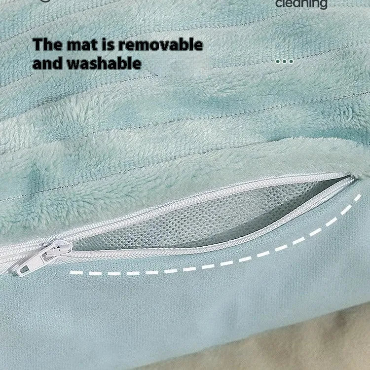 Morandi coloured washable dog bed cat bed on sofa with removable cover