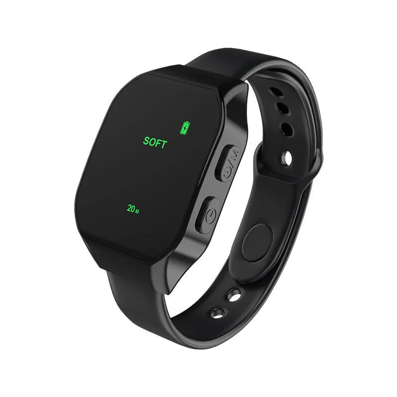 Smart micro-current watch hand wear sleeping aid instrument in black with timing function