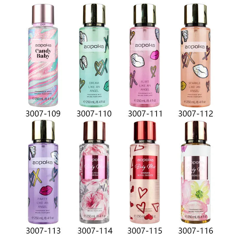 Women's body spray perfume 250ml bottle with multiple style options 3007