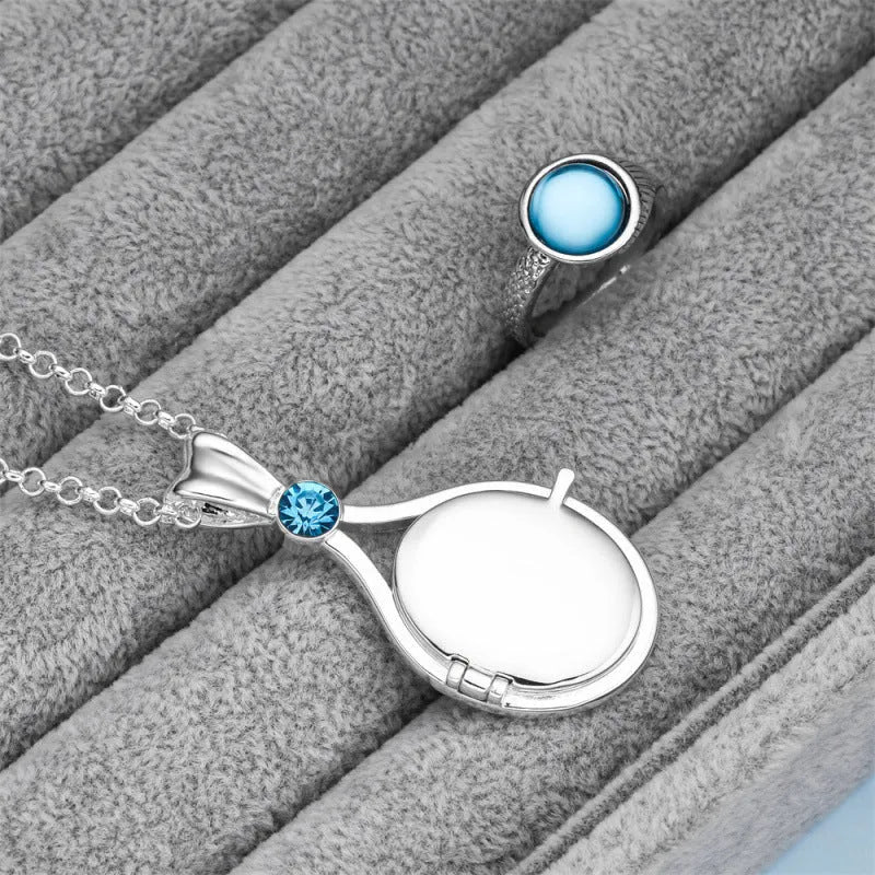 Mermaid-themed imitation pearl ring in classic style, available in sizes 7, 8 and 9