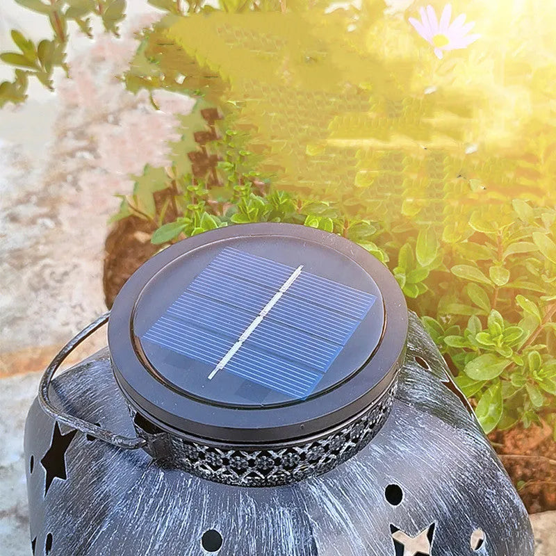 Solar powered courtyard night light in aluminium with IP65 rating, European style, available in multiple colours