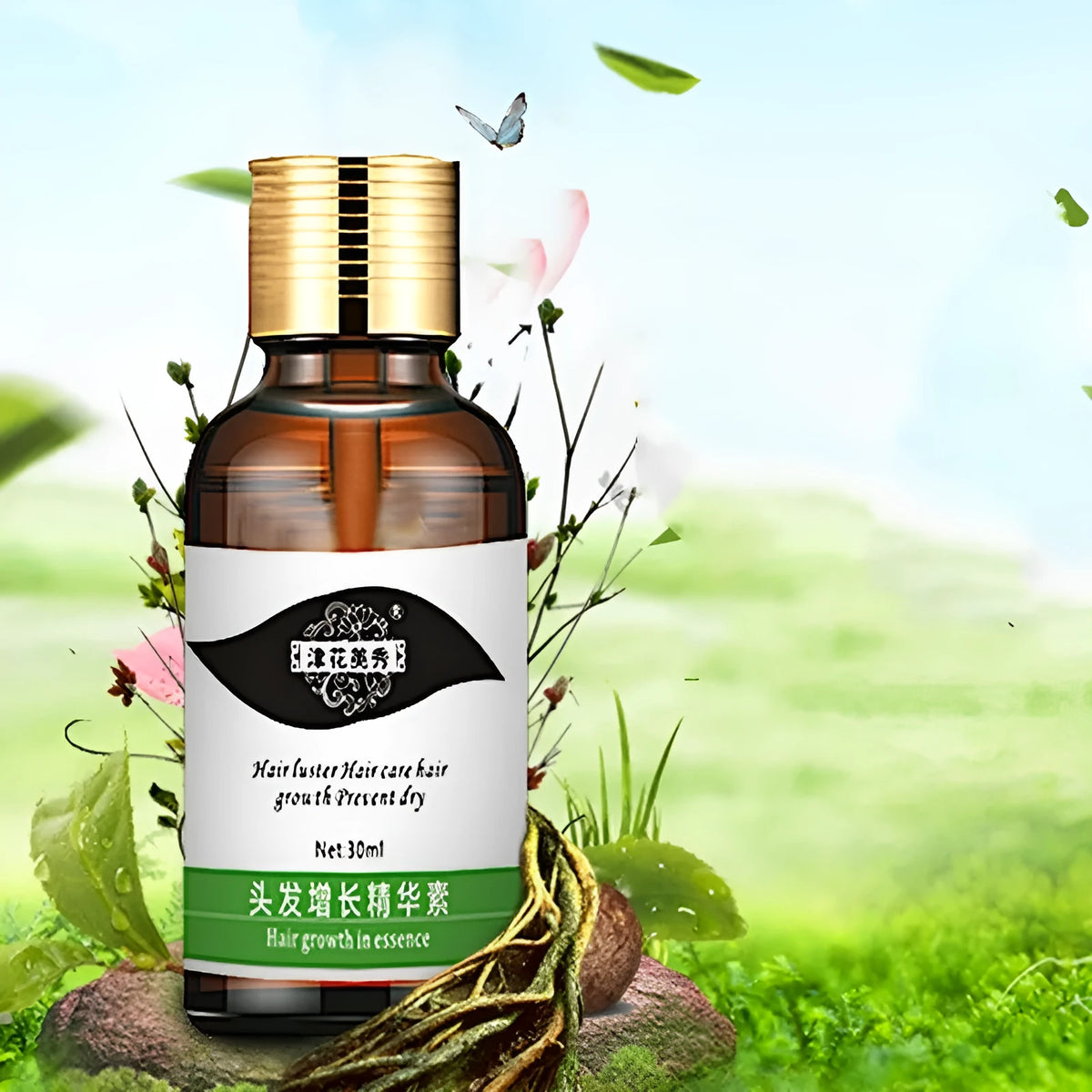 30ml bottle of Hair Care Scalp Liquid Nutrient Solution for intensive repair and anti-dandruff
