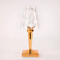 Rose gold portable touch night light with acrylic lamp holder and touch dimming control