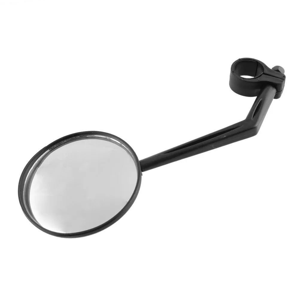 Mountain bike convex rearview mirror with plastic glass lens in Bubble Bag colour, free size, packaged with paper card OPP
