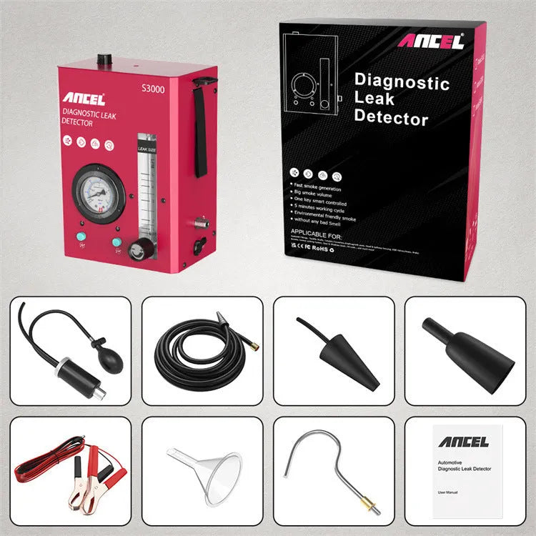 S3000 automotive smoke detector vacuum leak tool for car diagnostic testing