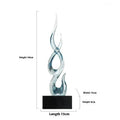 Resin high-rise festival decoration ornament in bright gold colour with modern simple styling