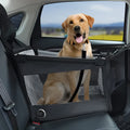 Oxford cloth portable pet crate for dogs in car with 49cm dimensions in black colour