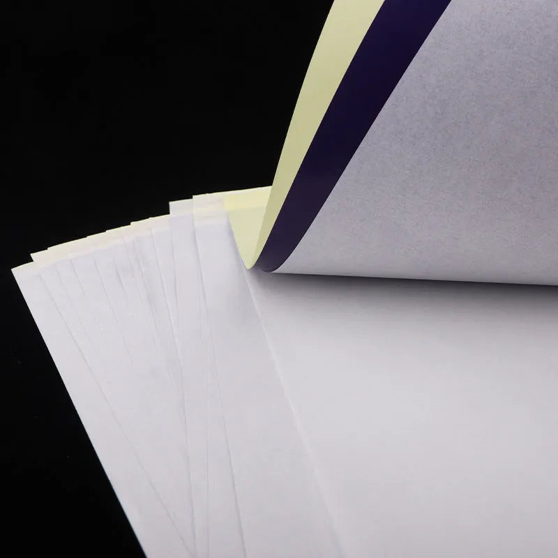 A4 tattoo transfer paper pack with transfer paste gel for creating clear tattoo stencils