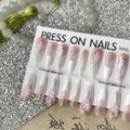 Sweet Cool Ancient Style nail stickers 40 pieces Ins Style Jade Leather retro ultra-thin seamless ladies