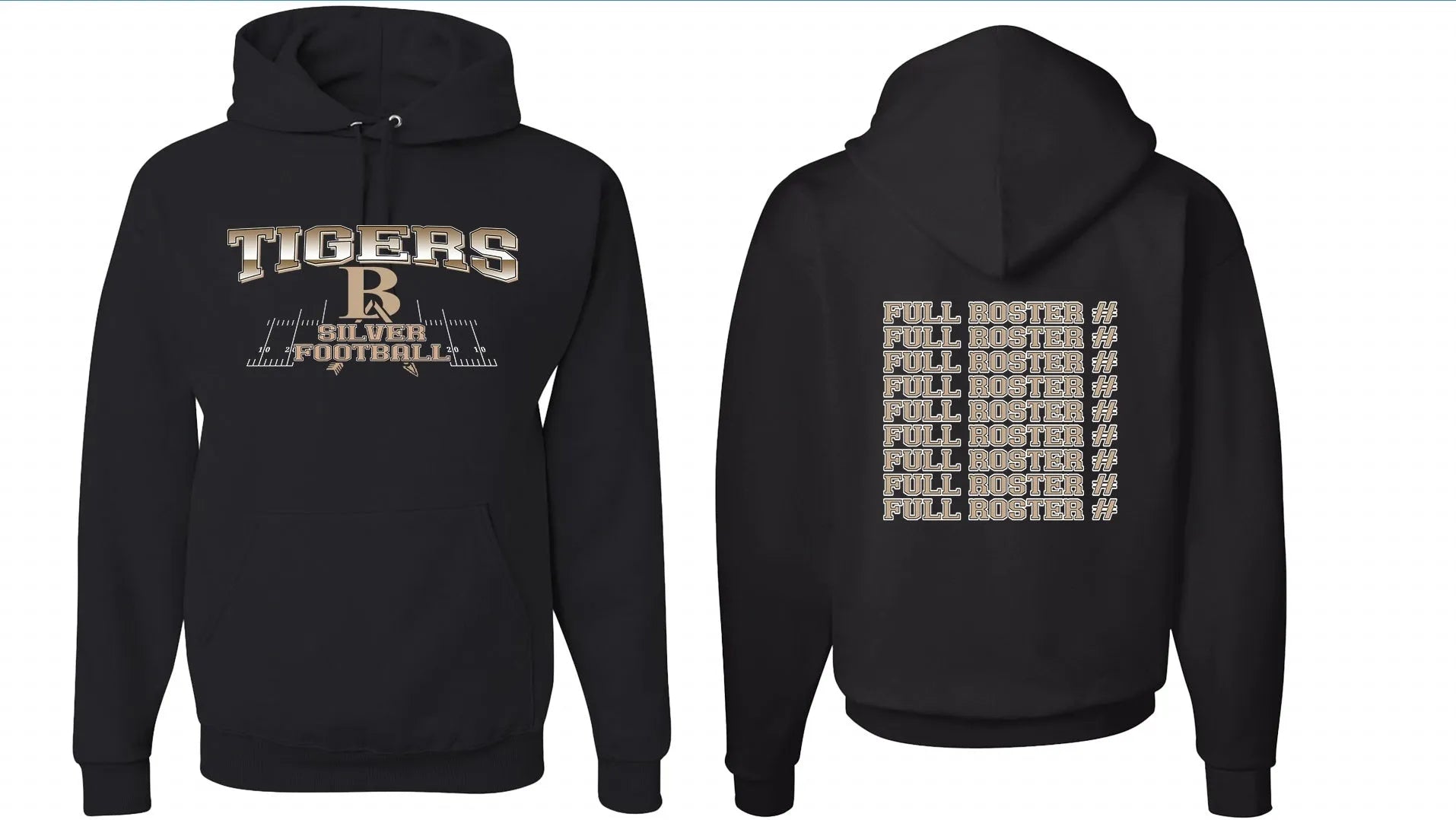 Black drop-shoulder sleeve hoodie with simple pullover design and long sleeves