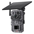 Solar hunting camera with 4G GPS positioning, IP65 waterproof, 3MP/2K resolution and infrared night vision