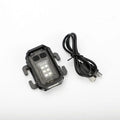USB rechargeable tactical flashlight with mounting system and charging cable
