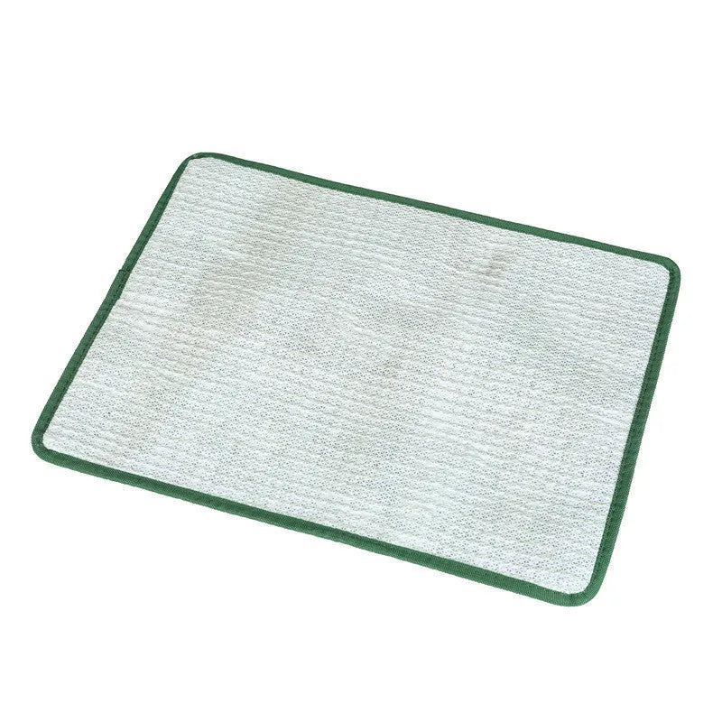 Green dog grass pee pad with realistic texture and drainage layer for pet training