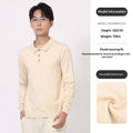 Men's light luxury business casual lapel long sleeve pullover sweater in polyester, available in multiple colours