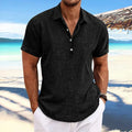 Men's light grey cotton blend cardigan with long sleeves and loose business casual fit