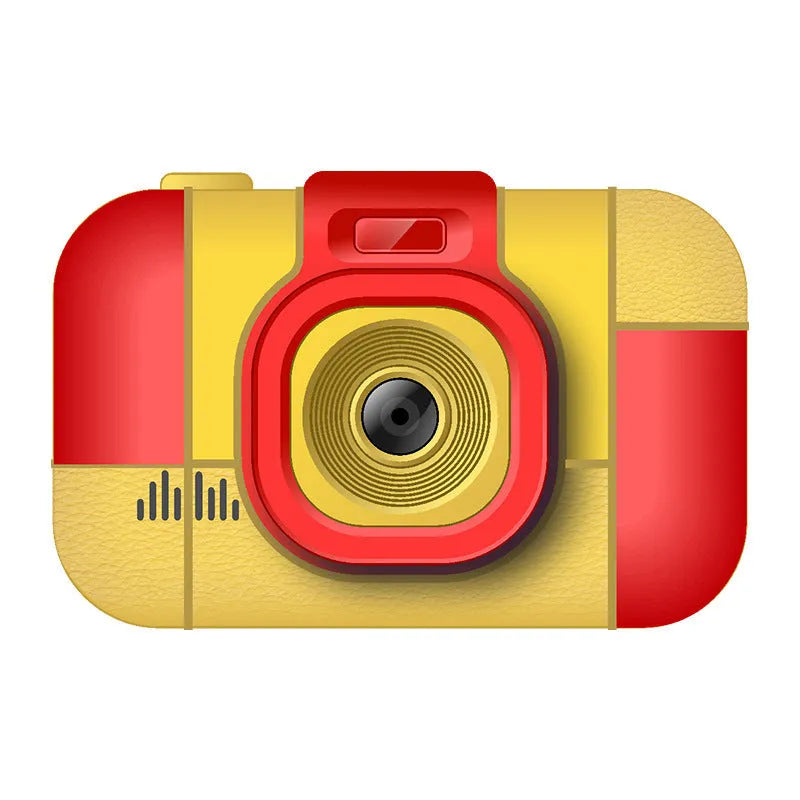 Children's mini digital camera with 24-inch screen and front and rear dual camera in red