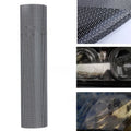 Perforated automotive colour changing film roll showing mesh pattern and dimensions