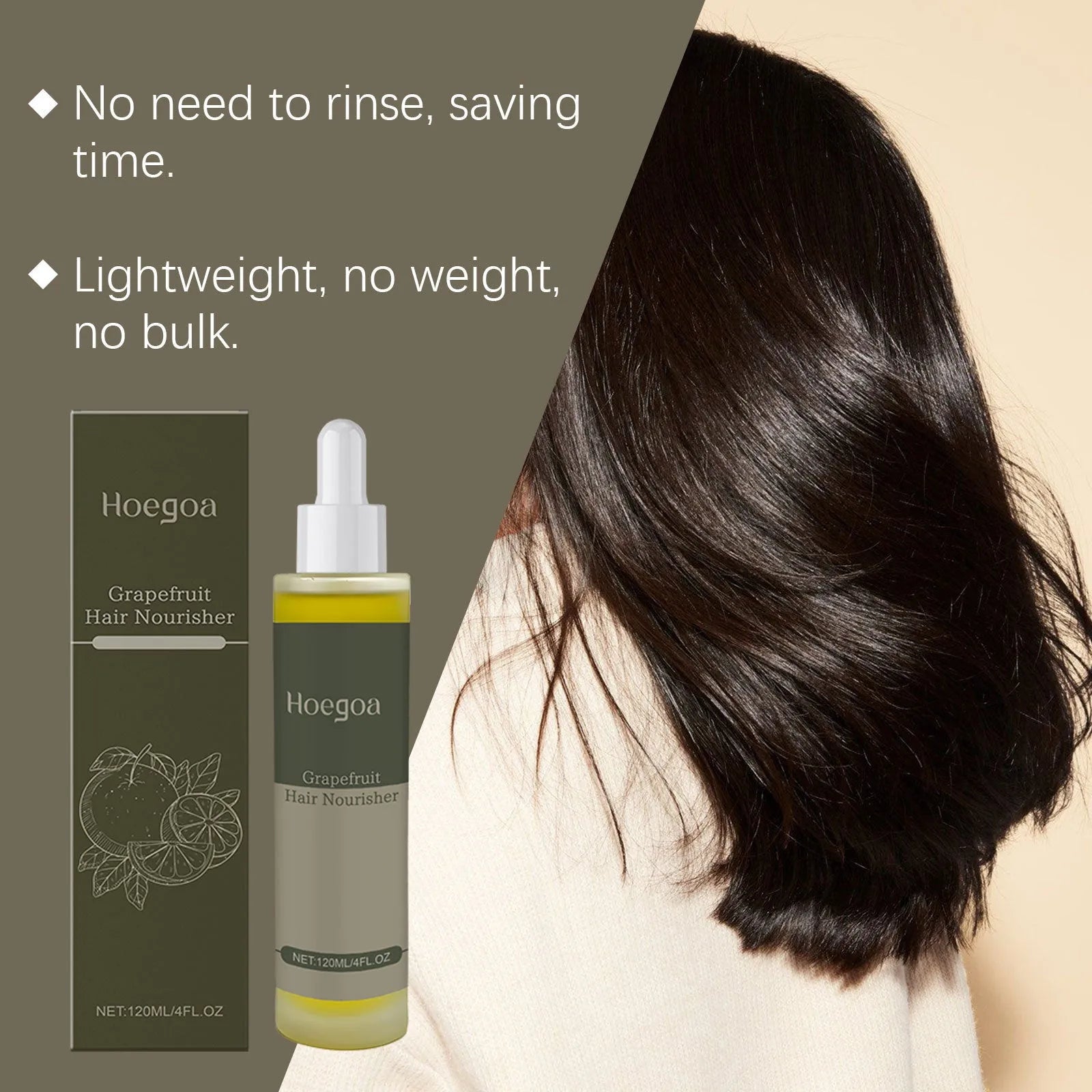 120ml bottle of Grapefruit Hair Conditioner with botanical oils and vitamin E