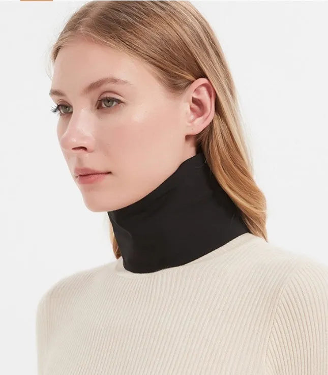 Anti-knife cutting safety neck protection scarf in black for anti-stab defence