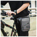 Men's outdoor cycling leg bag in nylon with crossbody strap, shown in multiple colour options