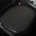 Flax car seat cover protector in linen fabric, beige colour, universal fit for front seat