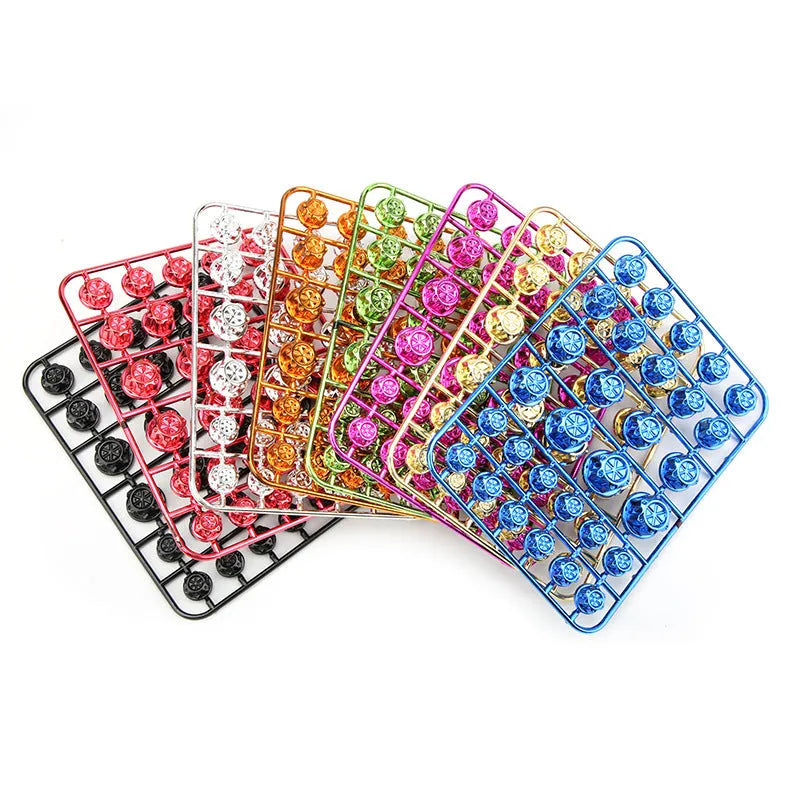 30-piece set of coloured ABS plastic motorcycle screw covers for engine modification