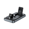 Flat folding three-in-one wireless charger 15W fast charging station for phone, watch, and earbuds in black