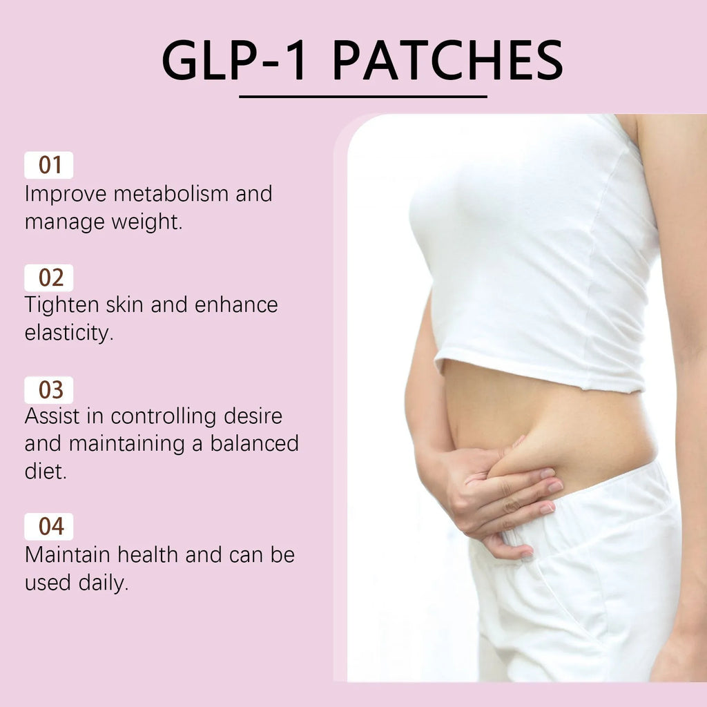 Appetite control auxiliary patch pack of 30 patches with acetyl hexapeptide-8 and rose oil