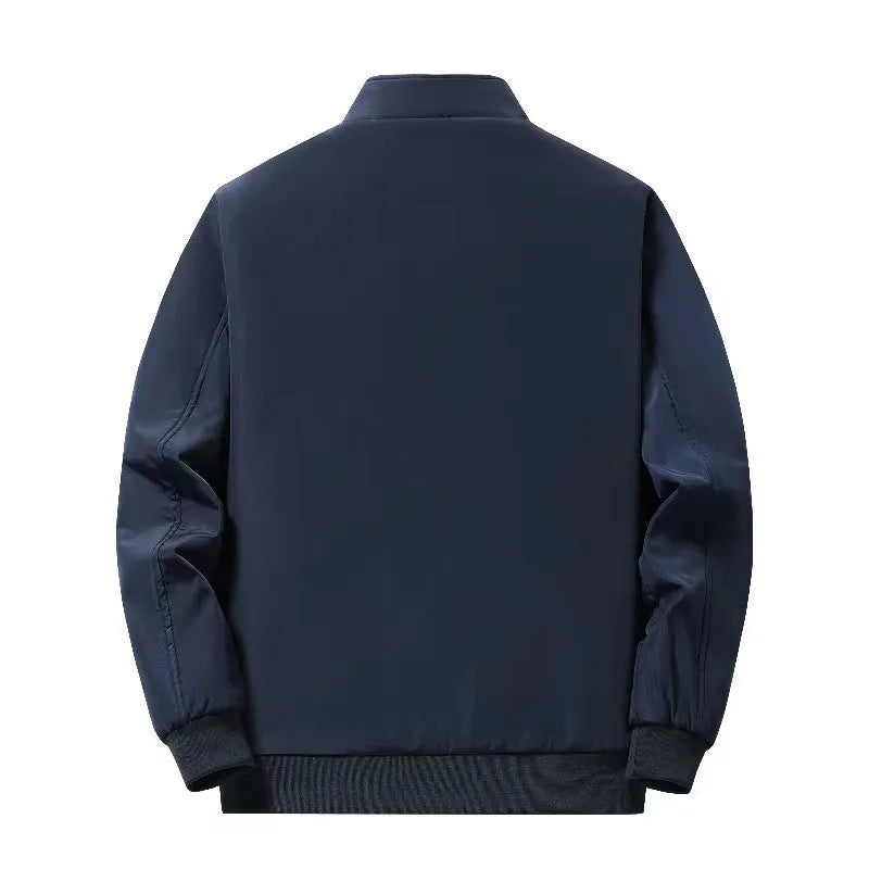 Men's winter thickening cotton coat in black, oversized fit, size M to 8XL, polyester fibre
